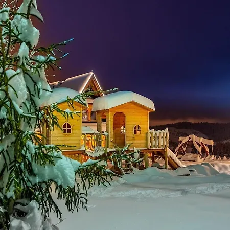 A Large Mountain-style House With A Area